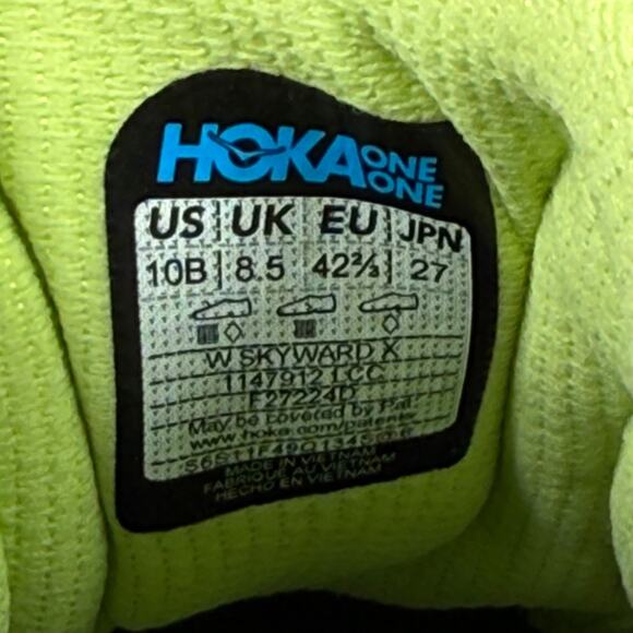 Hoka Women's Lime Green Running Shoes - Picture 8 of 16